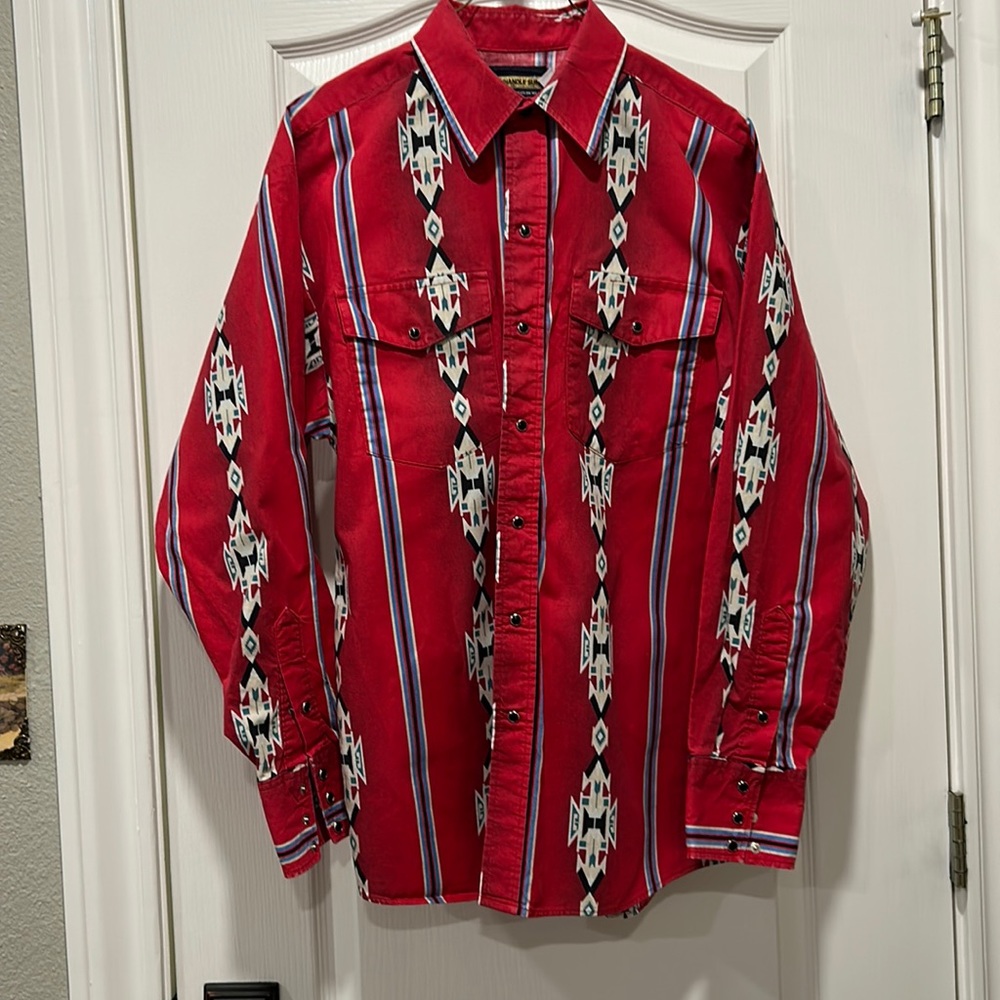 Vintage Men’s Panhandle Slim Aztec Button Down